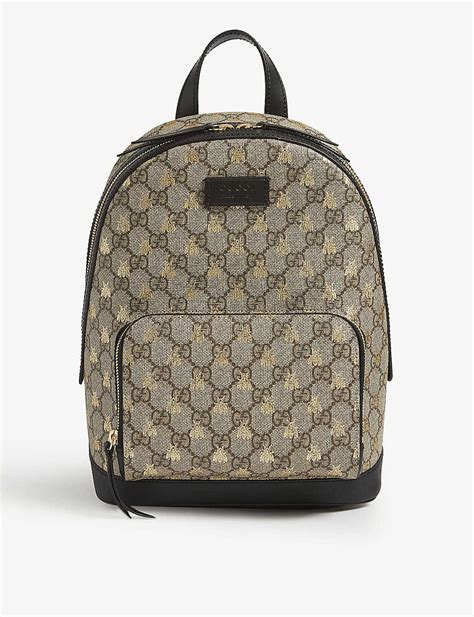 gucci backpack bee print